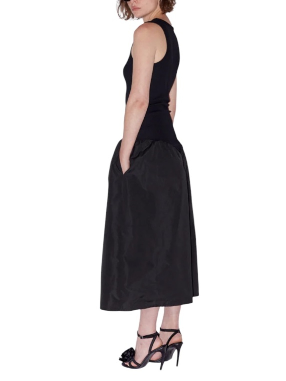 SAEMDI➕FREE PEOPLE Ribbed Drop-Waist Midi Dress
